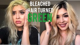 Bleached Hair Turned Green| How I Fixed It(NOT A TUTORIAL)