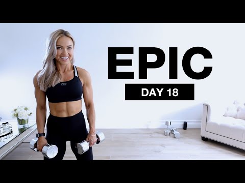 Day 18 of EPIC | 40 Min Chest and Triceps Workout at Home