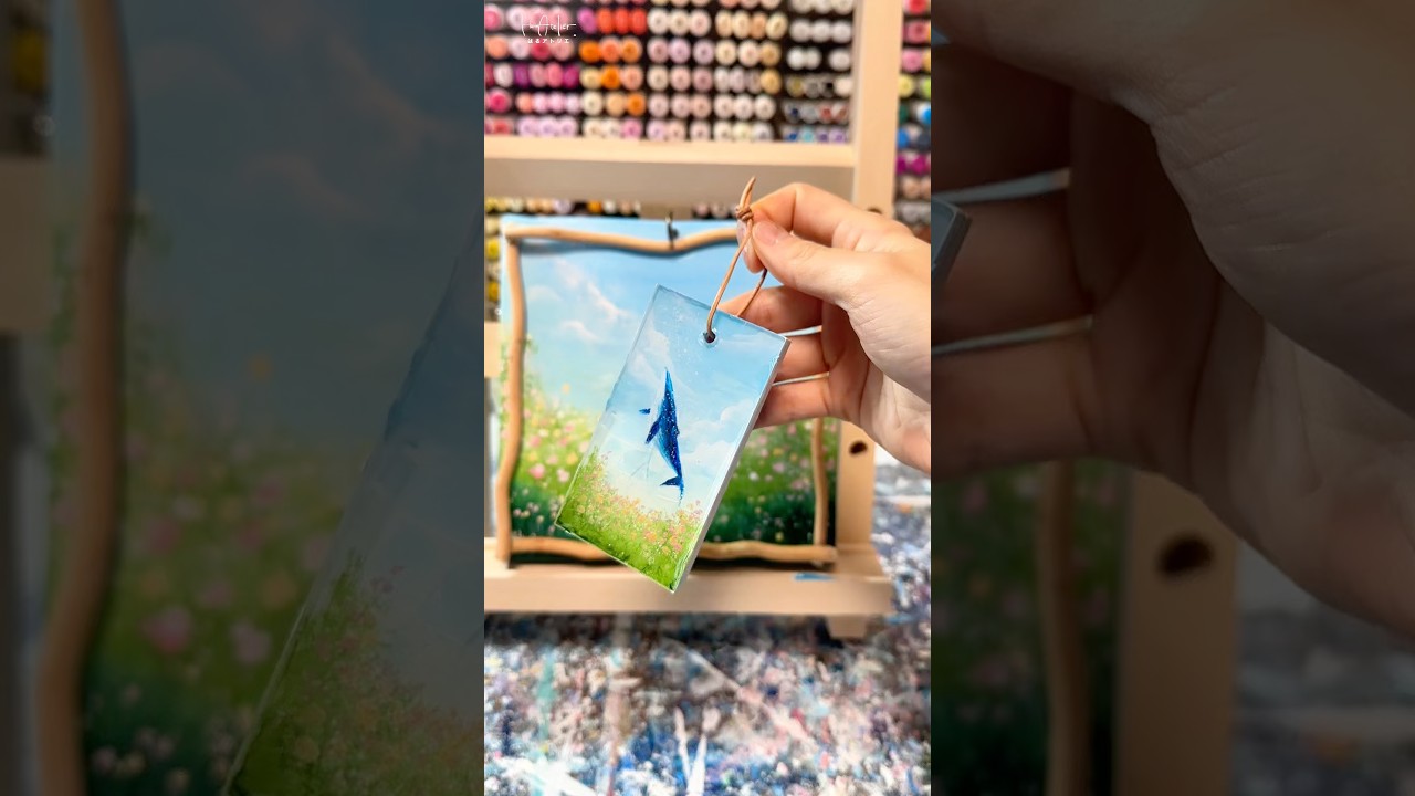 「あなたの手で完成させる」新しいアートがついに完成した…！！！🐋🌱 #painting #art #artist