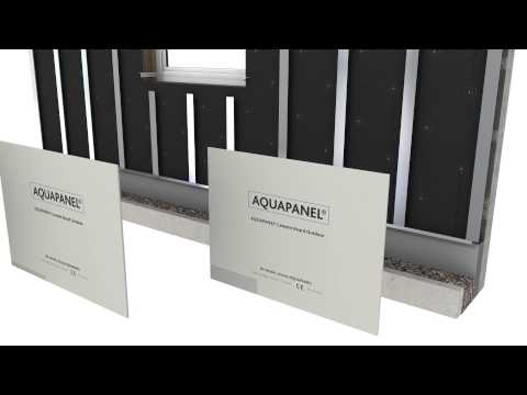 KNAUF Aquapanel hinterlüftete Fassade