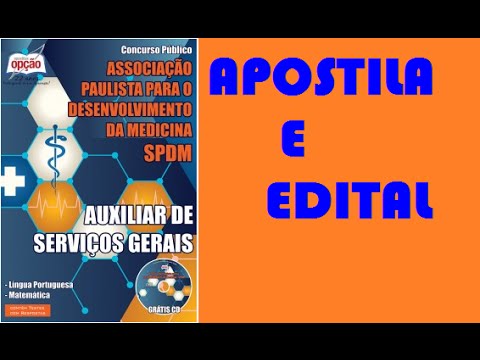 Apostila Auxiliar de Serviços Gerais Concurso SPDM 2015