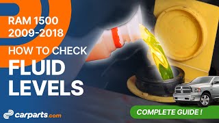 How to Check the Fluid levels 2009-2018 3.6 Dodge RAM 1500 🛢