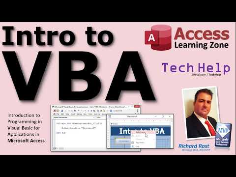 Introduction to Programming in Visual Basic for Applications (VBA) in Microsoft Access (Access VBA)