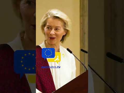 Video Thumbnail: “Von der Leyen Wears Indigenous Gift at Historic EU-Mexico Summit” 🇪🇺🇲🇽