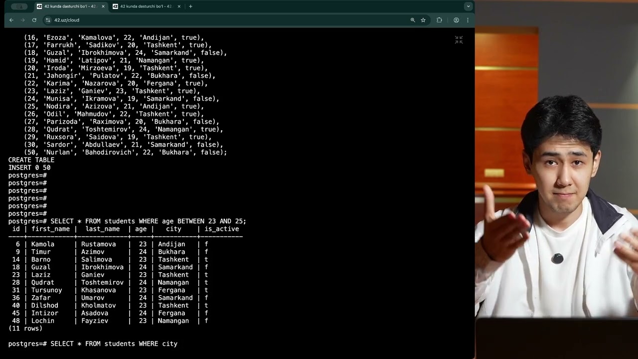 Thumbnail for 15. WHERE sharti (Amaliyot)