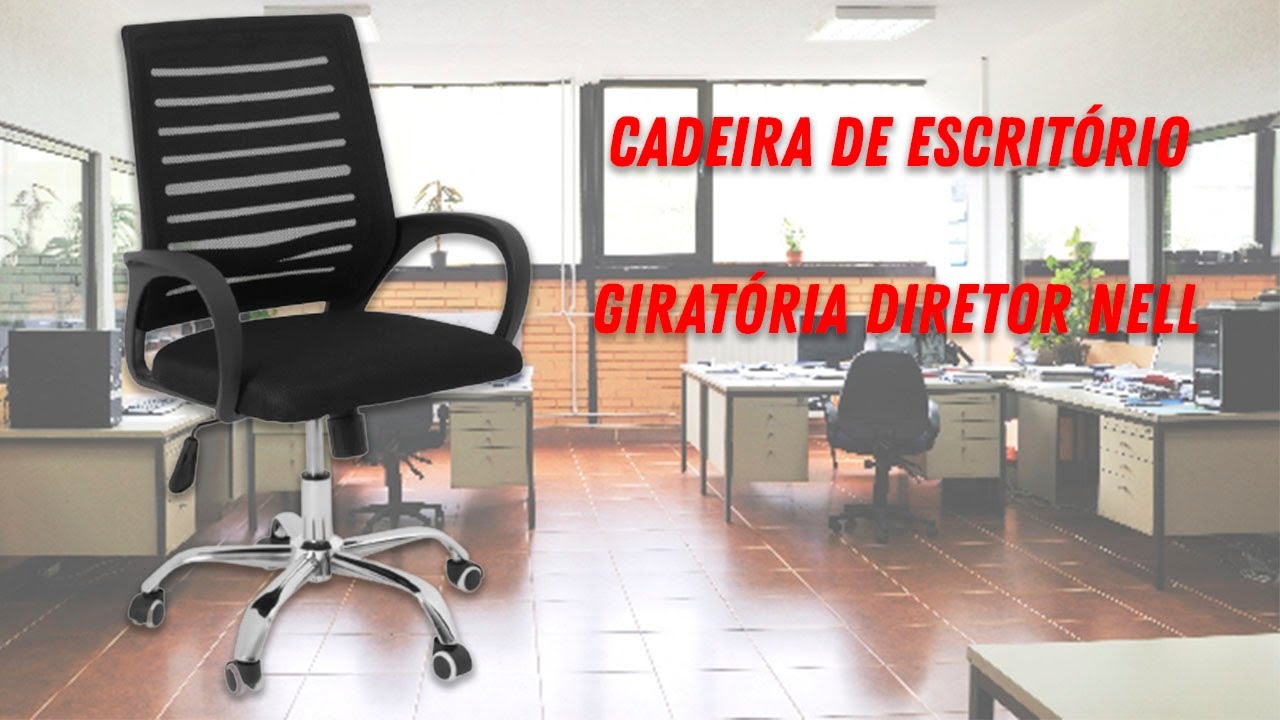 Cadeira de Escritório Giratória Diretor Nell
