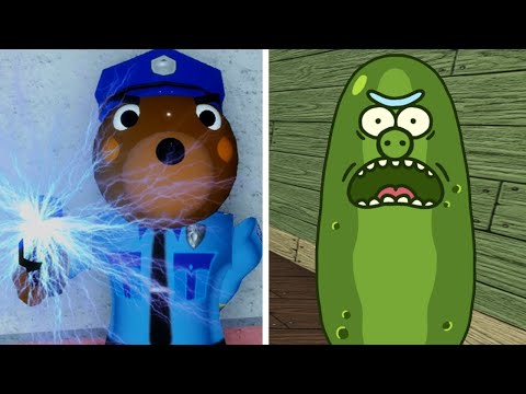 ROBLOX Piggy 2 OFFICER DOGGY VS PICKLE RICK animation Jumpscares - Roblox Piggy Book 2 New Update