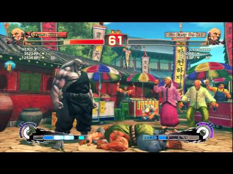 HERU_X [Gouken] Vs justaloseee [Gouken] SSF4 AE Online Ranked Matches - PSN