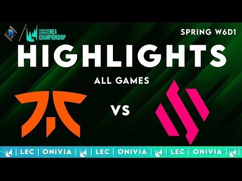 FNC vs BDS ALL GAMES Highlights | LEC Spring 2025 | Fnatic vs Team BDS by Onivia