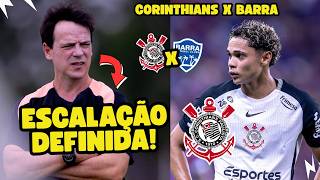 CORINTHIANS vs BARRA: escalação, dúvidas e o que esperar!