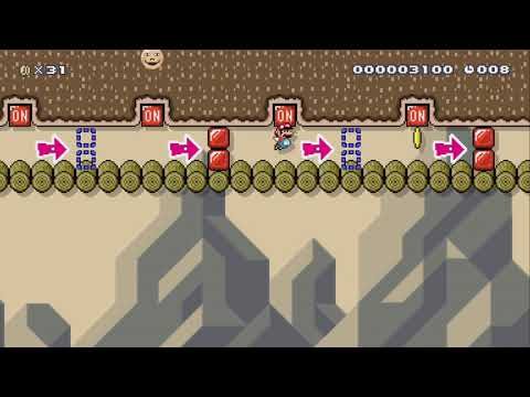Shifty Sands Speedrun (20sec) by Shoony - Super Mario Maker 2 - No Commentary 1bv