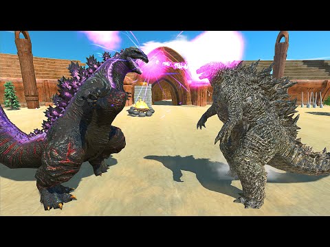 SHIN GODZILLA VS GODZILLA 2019 AT THE ARENA - Animal Revolt Battle Simulator