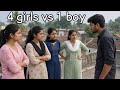 4 Beautiful Girls Vs 1 Boy Lift And Carry Challenge 50