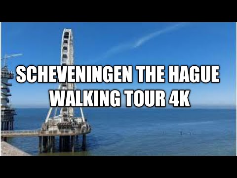 Scheveningen The Hague Beach Walking Tour (4K)