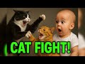 CAT FIGHT Cat Catvideos Fight Viralvideo Trending Trendingvideo