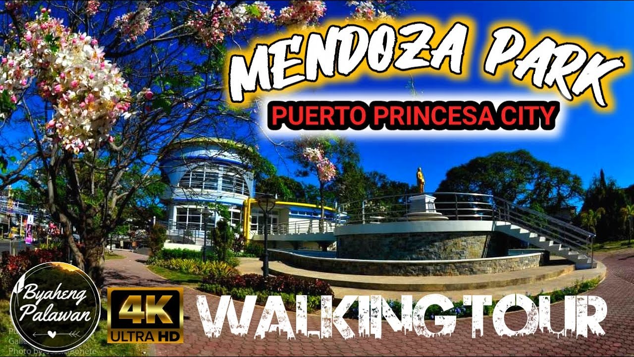 Join along a walking tour through the mendoza park puerto princesa.