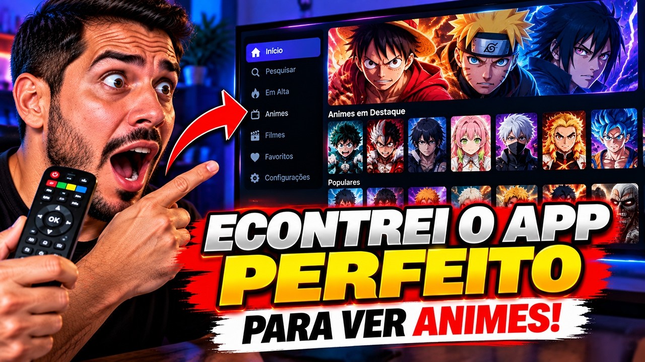 ACHEI O MELHOR APP PARA ASSISTIR ANIME! 😱🔥