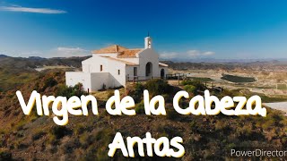 Scenic DJI Mavic Air drone flight over Virgin de la Cabeza, Antas