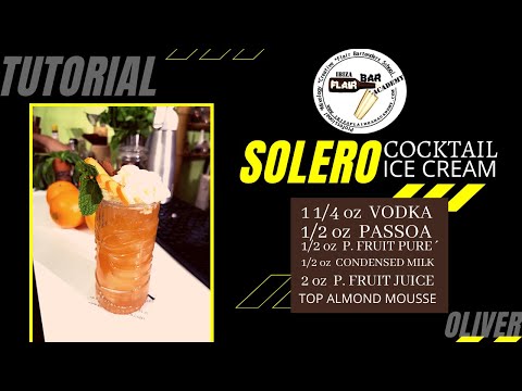 🔴 Cocktail Tutorial  " Solero " | Ibiza Flair Bar Academy