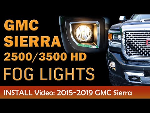 2015-2019 GMC Sierra 2500 HD / 3500 HD Fog Lights / SKU: CFWJ-0428-C