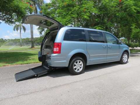 2010 Northsky Blue /Gray Chrysler Town & Country Touring (2A4RR5D16AR) with an 3.8L V6 OHV 12V engine, 6A transmission, located at 4301 Oak Circle #19, Boca Raton, FL, 33431, (954) 561-2499, 26.388472, -80.084045 - Just Traded In! 2010 Chrysler Town & Country Rear-Entry Wheelchair Van ? AFFORDABLE WHEELCHAIR ACCESSIBILITY FROM SUPREME MOTORS & MOBILITY! Looking for an affordable rear-entry wheelchair van without spending the price of a brand-new conversion? This 2010 Chrysler Town & Country Rear Entry - Photo#0