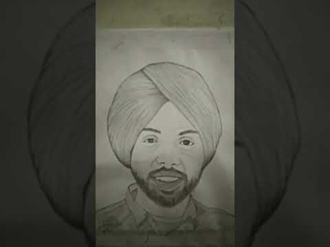 Punjabi Singer Satbir Aujla ka Sketch // #Arts // #pencil # Amit_Dhiman_Arts #youtube