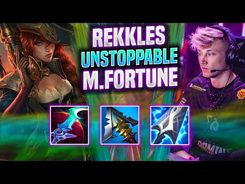 REKKLES IS UNSTOPPABLE WITH MISS FORTUNE! - KC Rekkles Plays Miss Fortune ADC vs Caitlyn! |