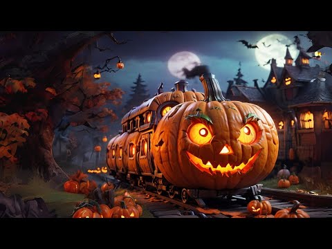 Halloween Videos for Toddlers - Ghost Pumpkin Train Toy Factory
