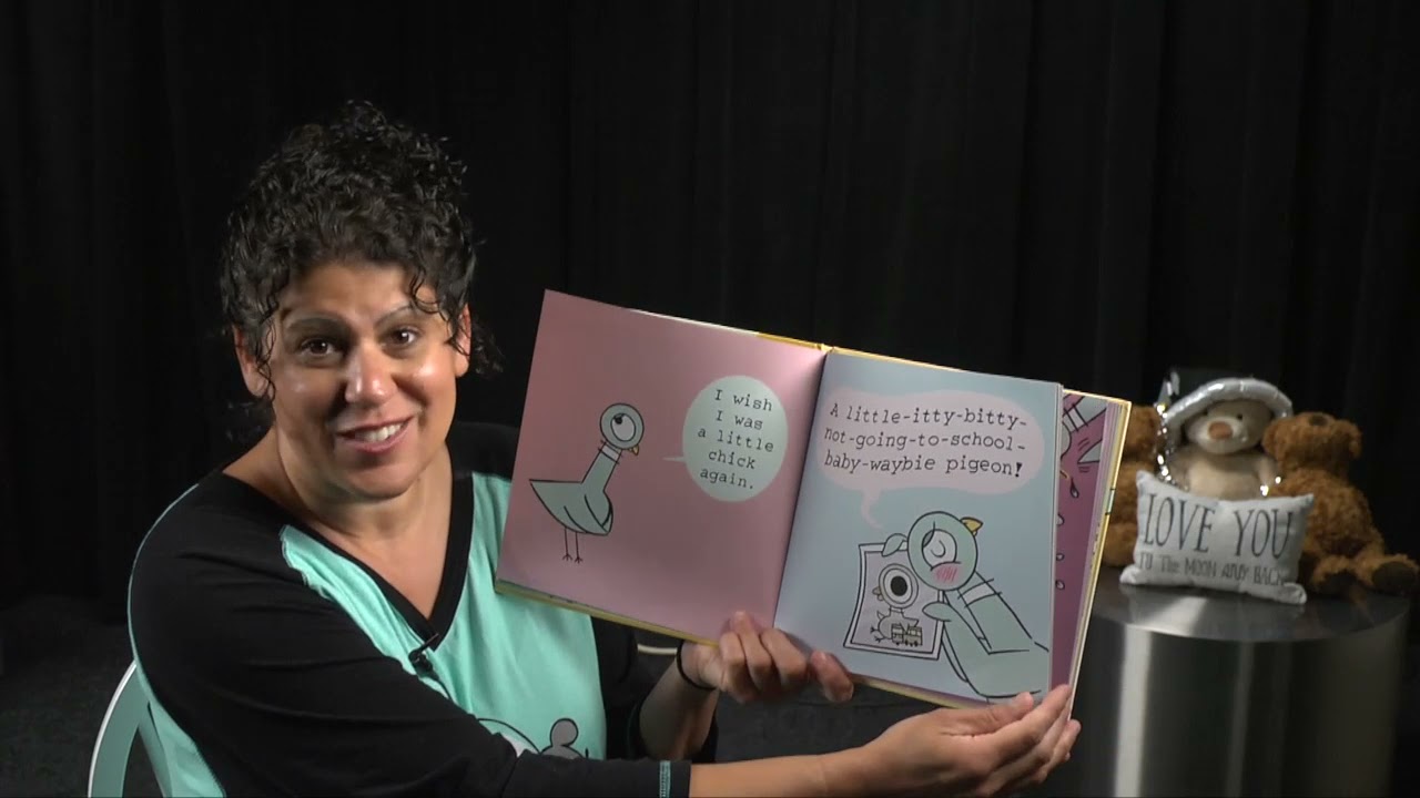 5 minute Bed Time Story with Ms. Elaine - The Pigeon Has To Go To School