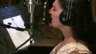 In the studio with Sarah