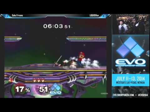 EVO2014 SSBM POOLS E88 FR - Goku X-treme (MARIO) vs Liquid` Ken (MAR)