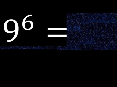 9 exposant 6 , nombre avec exposant