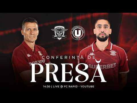 🔴 LIVE | CONFERINȚĂ DE PRESĂ | RAPID  -  U. CLUJ | GÂLCĂ ȘI BOLGADO