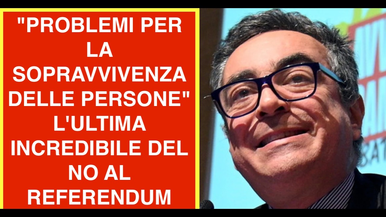 "PROBLEMI PER LA SOPRAVVIVENZA DELLE PERSONE" L'ULTIMA INCREDIBILE DEL NO AL REFERENDUM