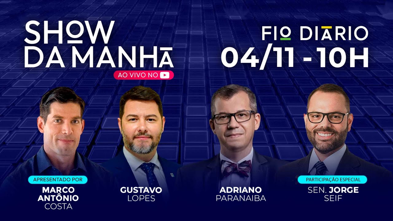 SHOW DA MANHÃ - BOLSONARO, ANISTIA E SEGURANÇA - SEN. JORGE SEIF: EXCLUSIVO - 04/11/2025