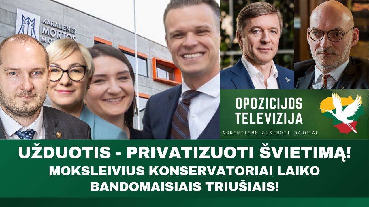 Chaosas moksleivių vertinime – gudraus konservatorių plano dėlionė