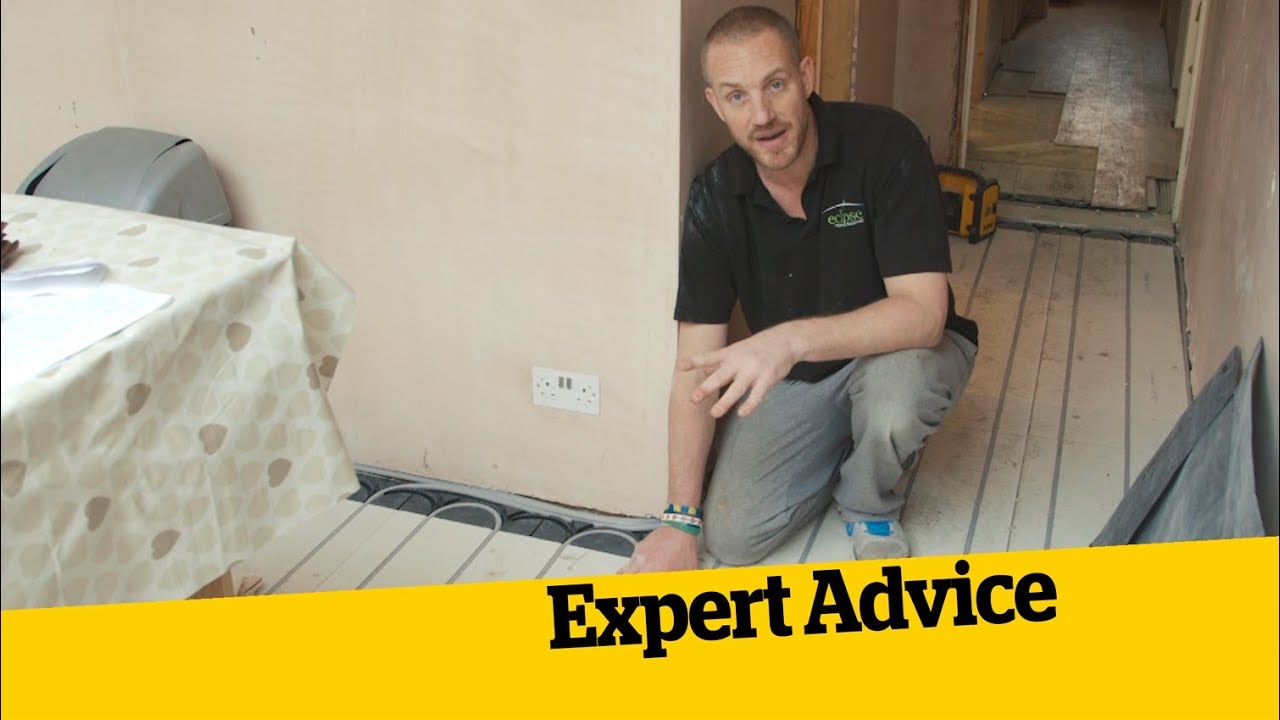 Fitting Underfloor Heating; How To Build An Extension (14) - YouTube
