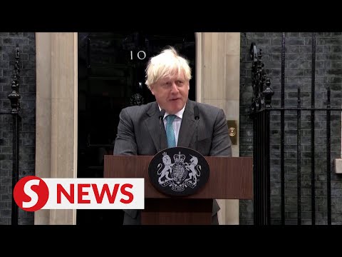 Boris Johnson's final speech as UK PM at Downing St