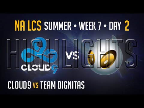 Cloud 9 vs Dignitas HIGHLIGHTS | Week 7 Day 2 NA LCS Summer Split 2015 S5 | C9 vs DIG W7D2