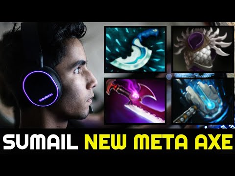 SUMAIL New Meta Axe with Meteor Hammer & Silver Edge Build 7.27 Dota 2