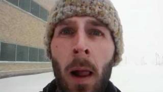 Eagle-Tribune reporter in the snow