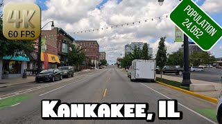Driving Around Kankakee, Illinois in 4k Video
