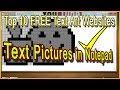 How To save Text Arts(pictures) in Notepad | Top 10 Text art Websites | Notepad Trick How To save Text Arts(pictures) in Notepad | Top 10 Text art Websites | Notepad Trick