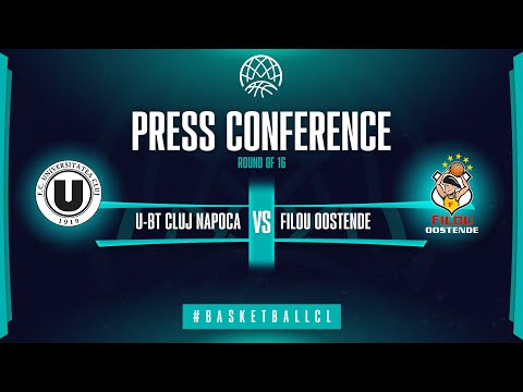 U-BT Cluj Napoca v Filou Oostende - Press Conference | Basketball Champions League 2021-22
