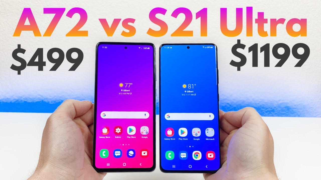 Samsung Galaxy A72 vs Samsung Galaxy S21 Ultra - Who Will Win?