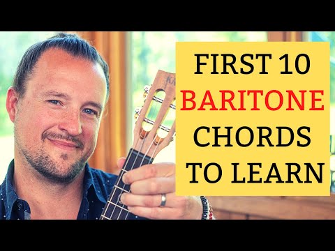 The First 10 BARITONE Ukulele Chords You Should Learn | Tutorial + Diagrams