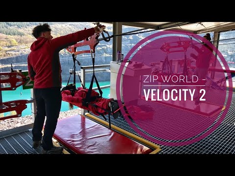 Zip World - Velocity 2. Full ride experience! Penrhyn Quarry, North Wales Little & Big Zipper Rides!