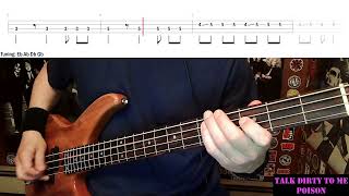 Talk Dirty To Me by Poison - Bass Cover with Tabs Play-Along