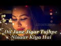 Dil Jane Jigar Tujhpe Nisaar Kiya Hai _ Lofi Songs