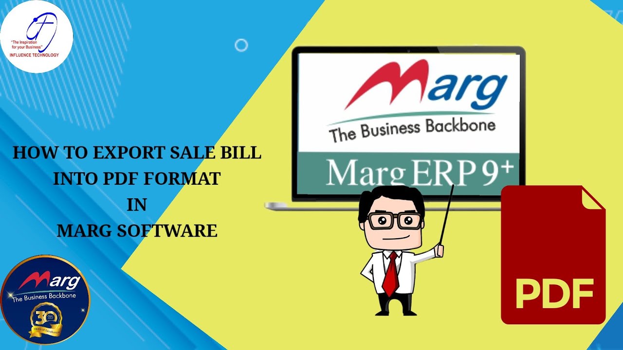 HOW TO EXPORT SALE BILL INTO PDF FORMAT IN MARG SOFTWARE